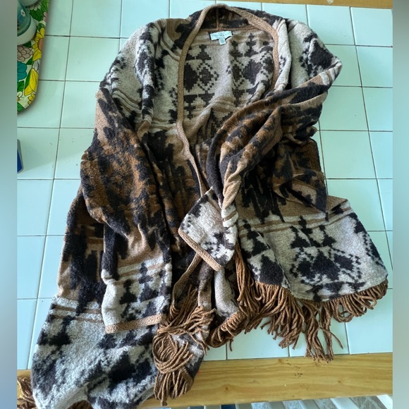 Lucky Brand Cardigan Southwestern Aztec size Large - Picture 2 of 5